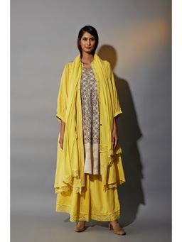 JAYATI GOENKA - Haldi Festive Yellow Printed Co-ord (Set of 6)