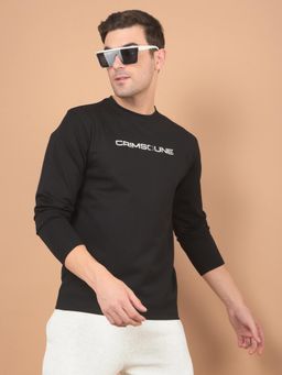 CRIMSOUNE CLUB - Men'S Black Solid T-Shirt