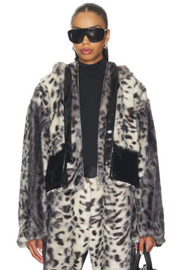 AKNVAS - Hesse Faux Fur Leopard Jacket