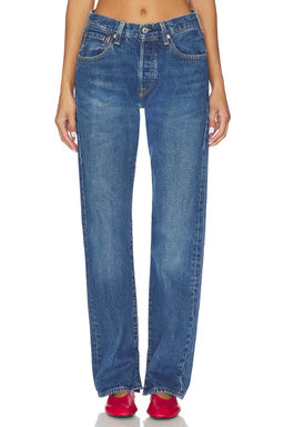 aligrace - Vintage Relaxed Split Jeans