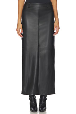 ALL THE WAYS - Kayla Faux Leather Skirt