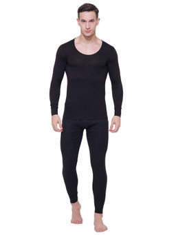 Bodycare - Ayaki Men Black Solid Thermal Top Black