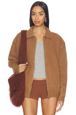 Aya Muse - x REVOLVE Knit Zip Up Jacket With Collar