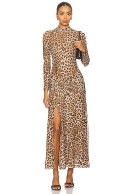 Bardot - Lea Printed Mesh Midi Dress
