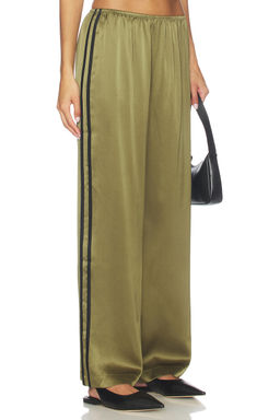 DONNI. - The Silk Stripe Simple Pant