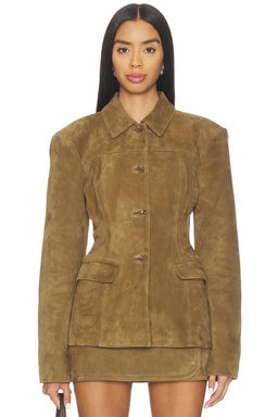 EAVES - x Coco Aina Suede Cinched Jacket