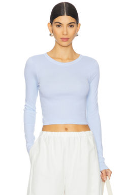 Enza Costa - Supima Baby Long Sleeve Cropped Top