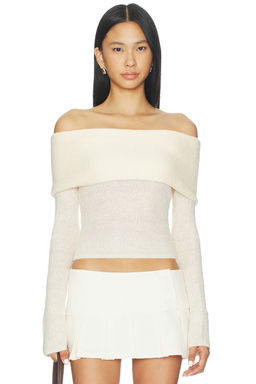 GUIZIO - Off Shoulder Knit Top
