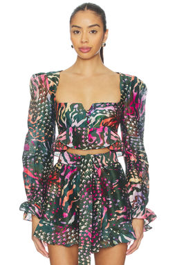 La Fuori - Graphic Jungle Top