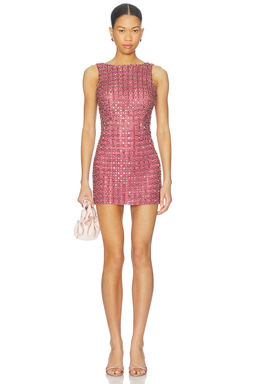 La Fuori - Crystal Rose Embroidered Dress