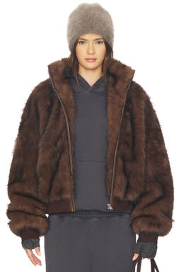 MARRKNULL - Hooded Fur Coat