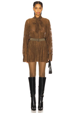 Norma Kamali - x REVOLVE X Revolve Super Oversized Boyfriend Shirt Flared Mini Dress