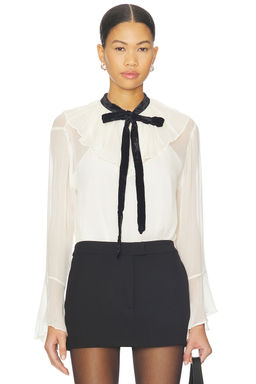 POLO RALPH LAUREN - Crinkle Long Sleeve Top