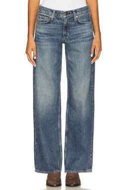 Rag & Bone - Saige Low Rise Relaxed Straight Jeans