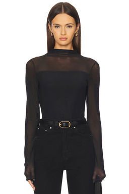 Rag & Bone - Luca Double Layer Mock Neck Long Sleeve