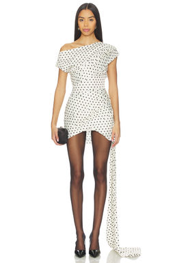 self-portrait - Satin Tie Side Mini Dress