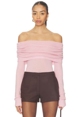 Susana Monaco - Light Merino Off Shoulder Sweater