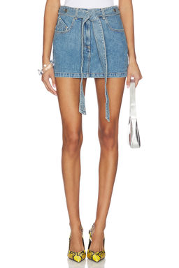 THE ATTICO - Denim Mini Skirt
