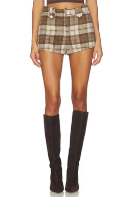 Understated Leather - Plaid Western Short