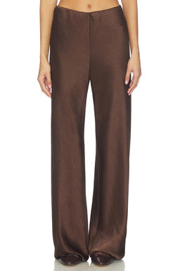 Vince - High Waist Fluid Satin Bias Pant