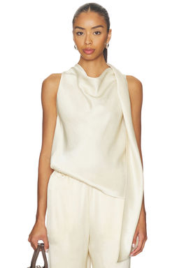 Vince - Fluid Satin Scarf Top