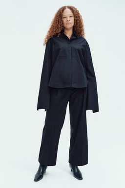 H&M - Women Black Mama Wide Tailored Trousers