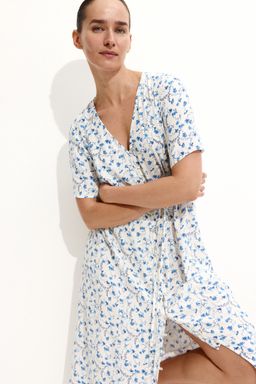 H&M - Women White Mama Before & After Tie-Belt Dress