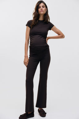 H&M - Women Brown Mama Before & After Flared Trousers