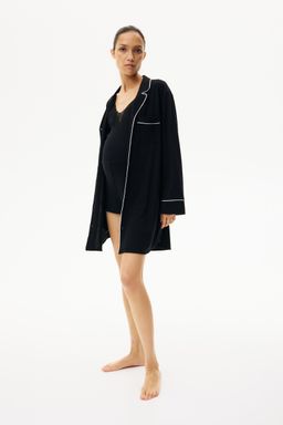 H&M - Women Black Mama Nightshirt