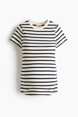H&M - Women White Mama Ribbed Top