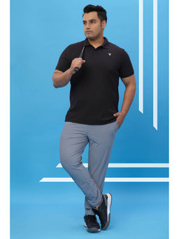 Technosport - Grey Solid Regular Fit Trackpant
