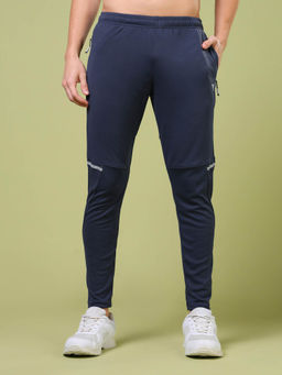 Technosport - Grey Solid Slim Fit Trackpant