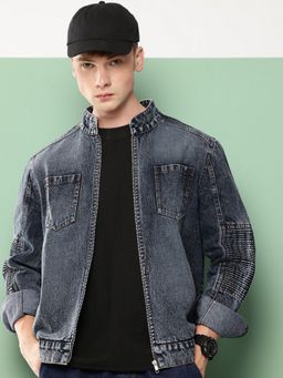 Voxati - Grey Men's Washed Denim Jacket