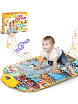 Wembley - Transport Musical Piano Mat for Kids | Interactive Play Mat with Vehicle Sounds