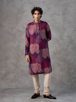 Twamev - Multi-Color Embellished/Sequined Straight Kurta & Pyjama