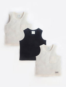 CHERRY CRUMBLE BY NITT HYMAN - Boys Multi Color & Round Neck Combo T-Shirt (Pack of 3)