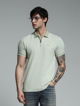 Jack & Jones - Green Slim Fit Polo T-Shirt