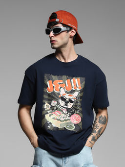 Jack & Jones - Navy Blue Regular Fit T-Shirt