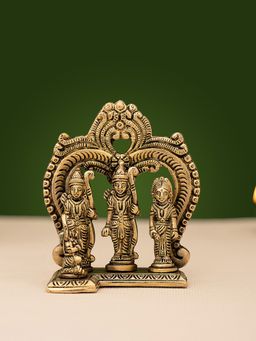 DecorTwist - Brass Handcrafted Ram Darbar Idol-Statue