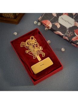 DecorTwist - Jai Hanuman Desk-Car Dashboard Stand in Brass
