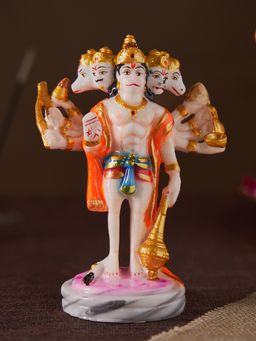DecorTwist - Lord Mahavir Hanuman God Bajrangbali Panchmukh Balaji Idol-Statue