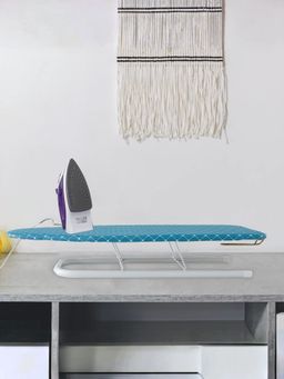 Kuber Industries - Tabletop Ironing Board (Blue)