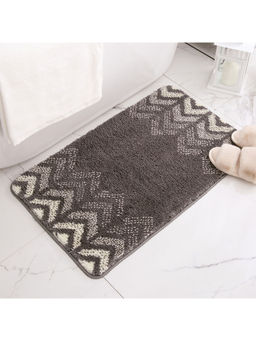 Kuber Industries - Extra Soft Bathroom Mat Anti-Slip Mat For Bathroom Floor Tpr Backing (Grey)