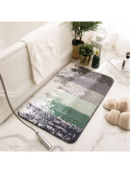 Kuber Industries - Stripped Bathroom Mat Anti-Slip Mat For Bathroom Floor Extra Soft (Multi-Color)