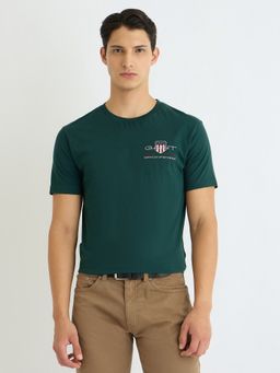 GANT - Men Round Neck Short Sleeve Regular Fit Archive Shield T-Shirt