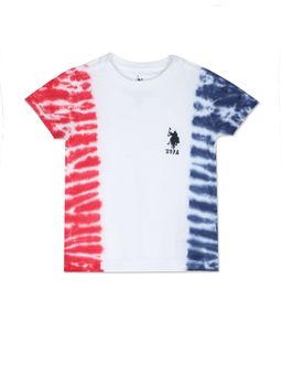 U.S. POLO ASSN. - White Crew Neck Tie Dye T-Shirt