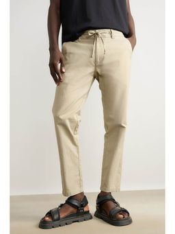 FREAKINS - Mens Ecru Cream Summer Trouser