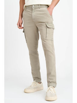 FREAKINS - Grey Stretch Cargo Joggers