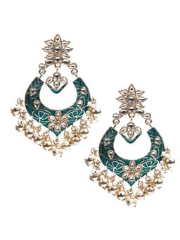 Odette - Women Stone Studded Traditional Dangle Earrings