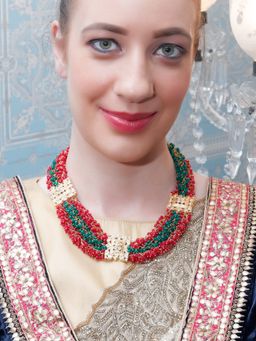 Odette - Stunning Beads Choker Necklace for Women (Set of 2)